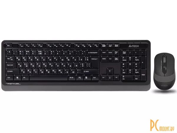 Клавиатура A4Tech Fstyler FG1010 Wireless Desktop, черный серый
